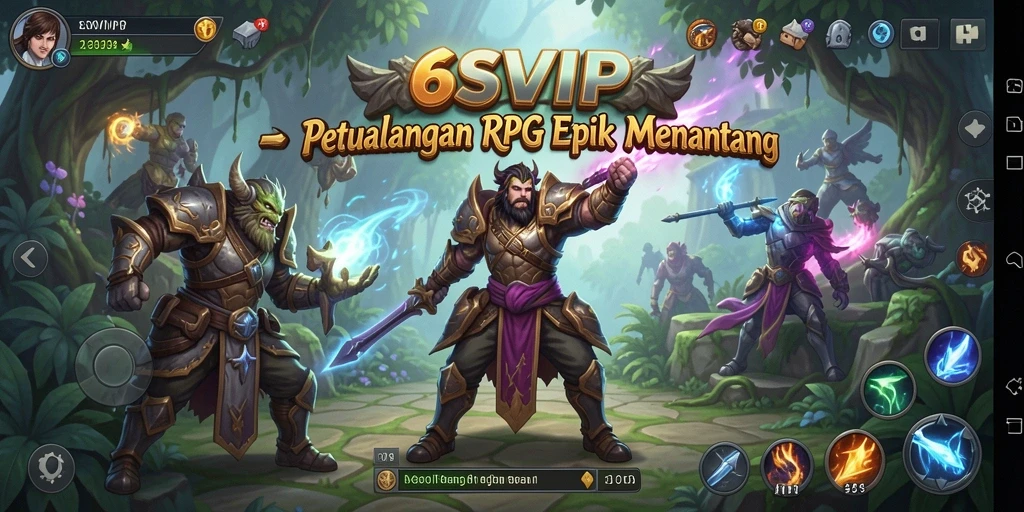 Tampilan gameplay 6SVIP yang mendebarkan dalam dunia RPG.