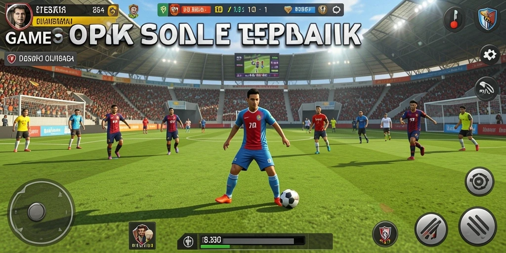 Tampilan gameplay yang mendebarkan di 8364 dengan aksi sepak bola nyata.