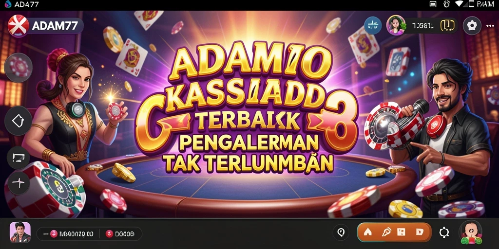 Tampilan menarik dari permainan Kasino ADAM77 yang mengasyikkan.