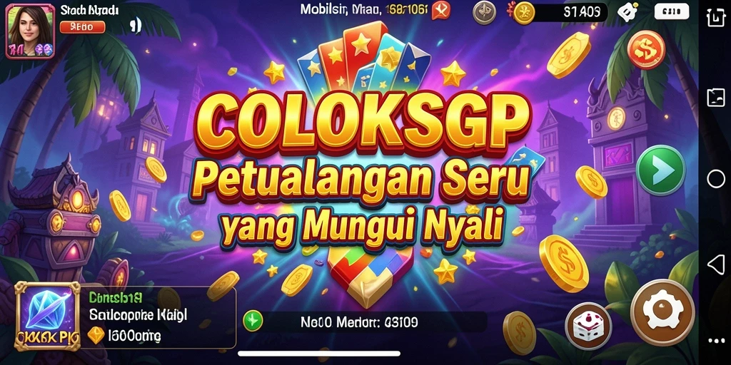 Tampilan gameplay seru COLOKSGP dengan petualangan mendebarkan.