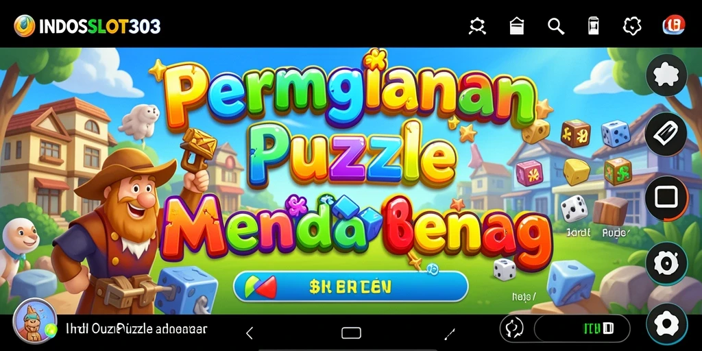 Tampilan gameplay dari INDOSLOT303 dengan tantangan puzzle yang menarik.