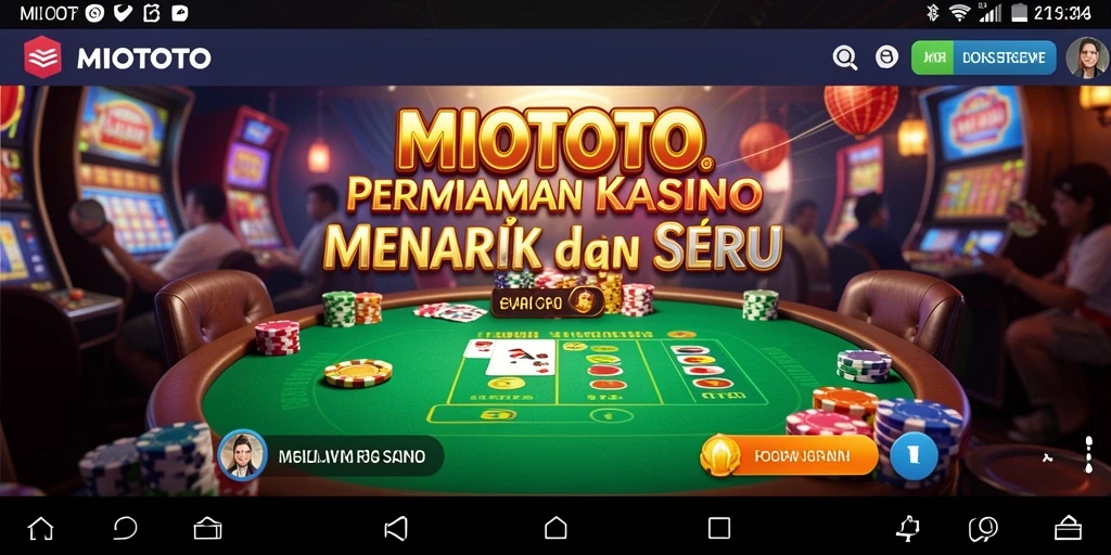 Tampilan gameplay MIOTOTO yang seru dan interaktif.