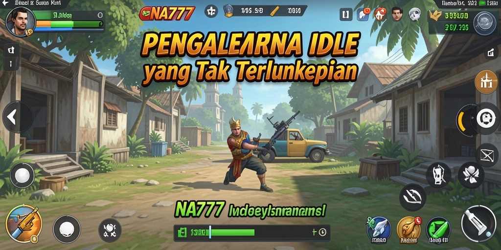 Screenshot NA777 menampilkan karakter dalam gameplay Idle yang memikat.