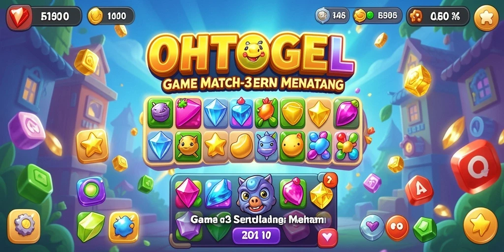 Tampilan gameplay seru dengan kombinasi objek dalam OHTOGEL.