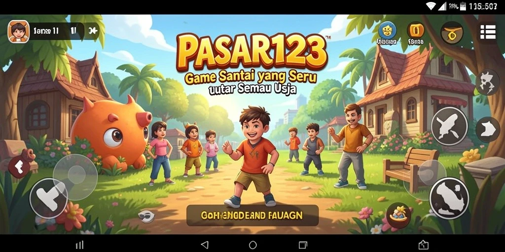 Tampilan seru gameplay PASAR123 di pasar virtual.