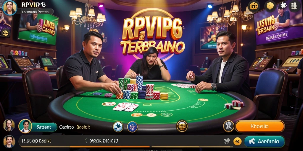 Tampilan gameplay RPVIP6 yang mendebarkan di Live Casino.