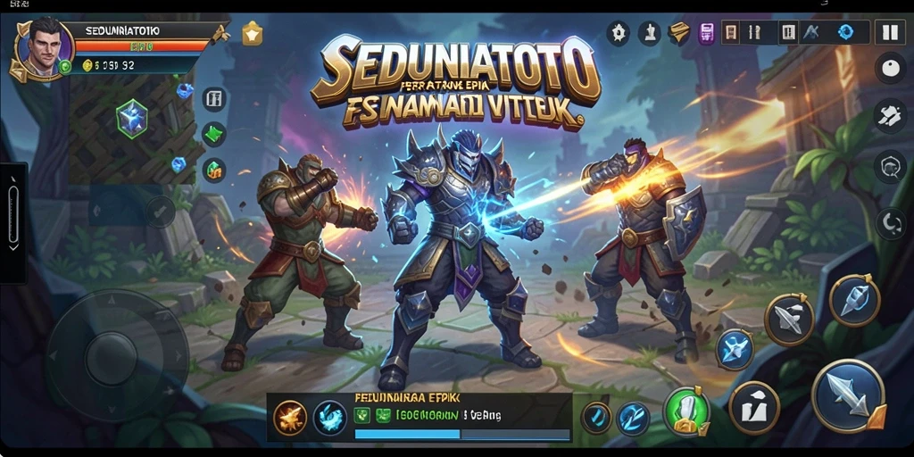 Tangkapan layar menunjukkan pertarungan seru dalam SEDUNIATOTO dengan strategi yang digunakan.