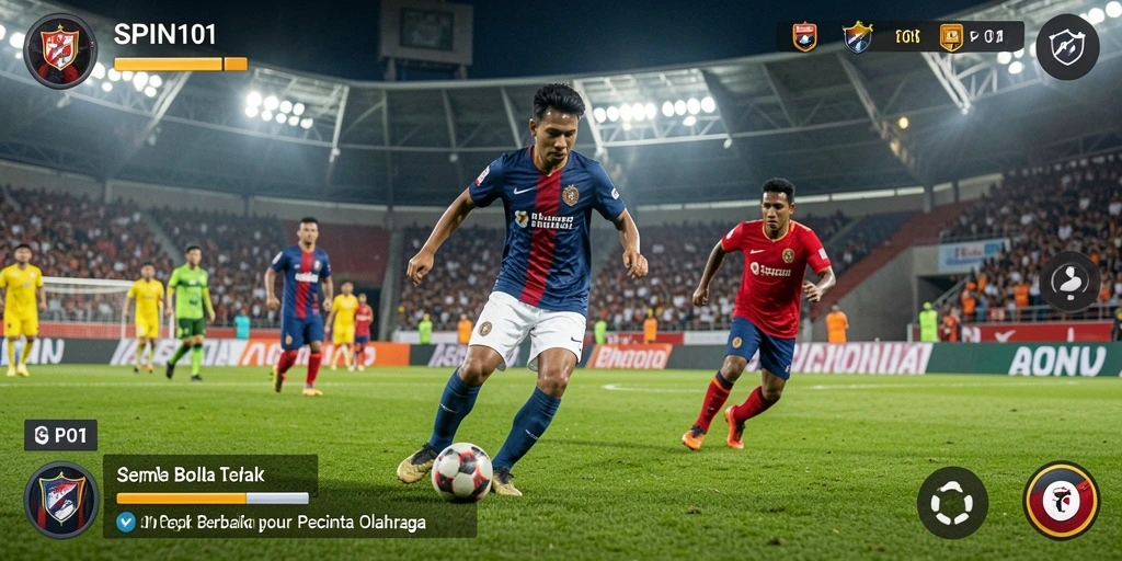 Gameplay sepak bola seru dalam SPIN101 yang tak terlupakan.